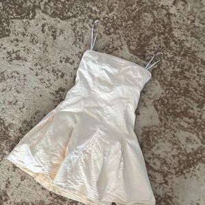 White Fox Boutique Cream Mini Dress xs